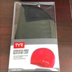 TYR Black Swim Cap